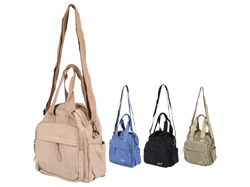Сумка-рюкзак JLP, на блискавці, поліестер, 22×26×12см