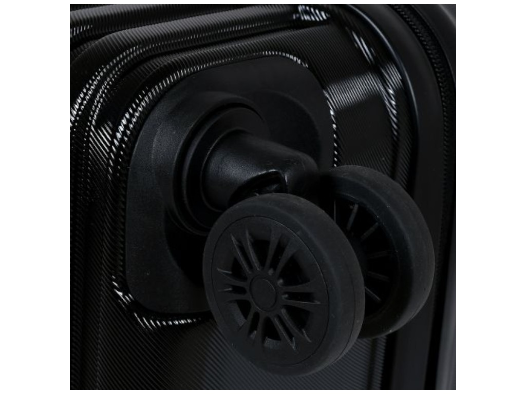 Чемодан с кодовым замком, пластик, металл, 14/20/24/28 дюймов, цвет чёрный (цена за набор 4шт)