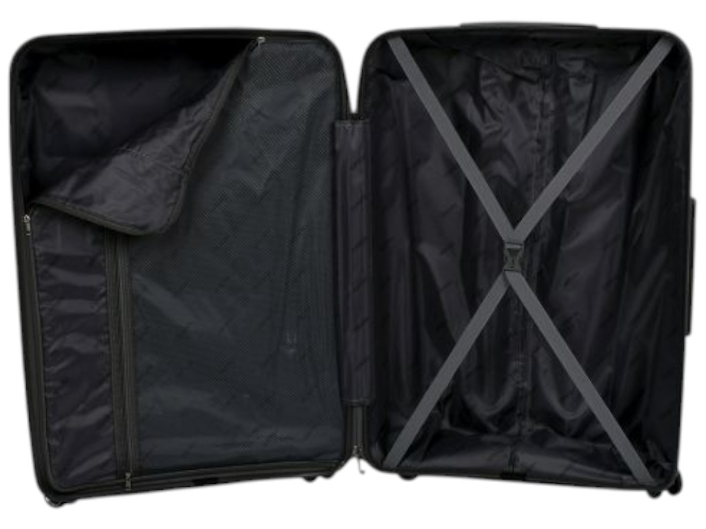 Чемодан с кодовым замком, полипропилен (PP), металл, 20/24/28 дюймов, цвет серый (цена за набор 3шт)