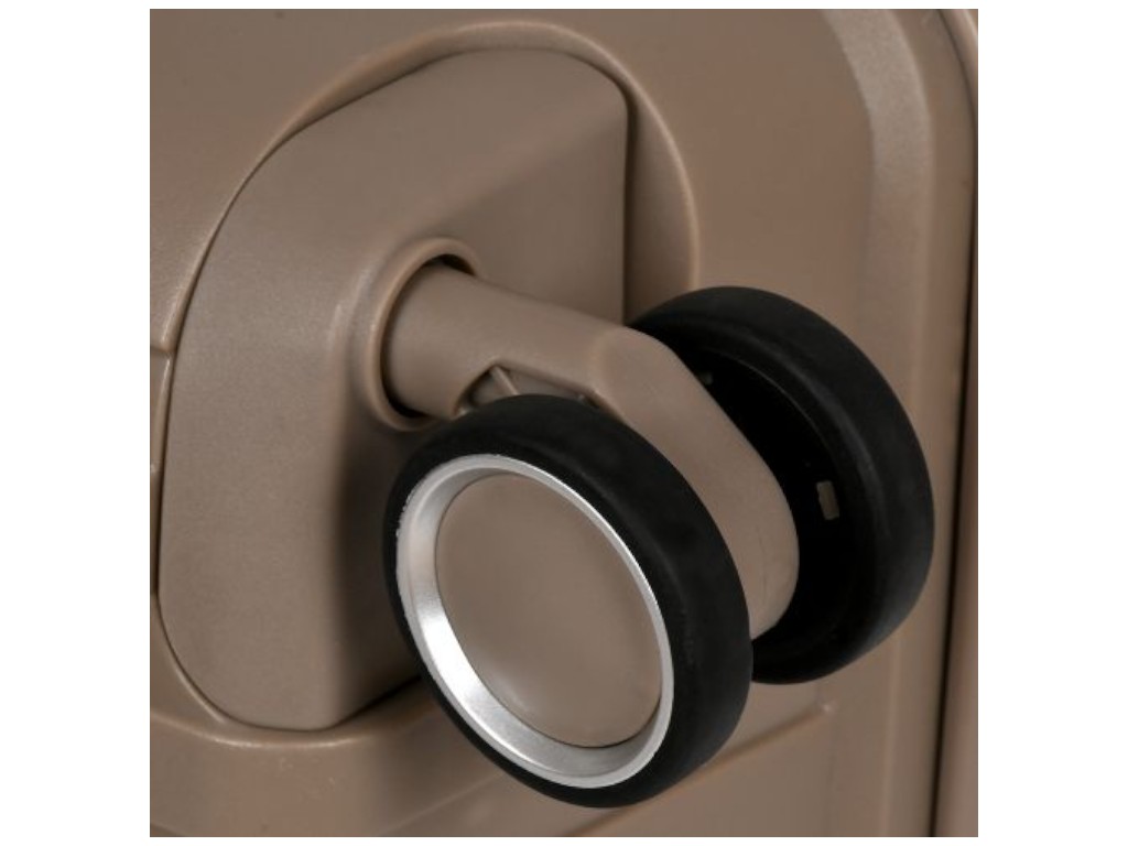 Чемодан с кодовым замком, полипропилен, металл, 20/24/28 дюймов, цвет бежевый (цена за набор 3шт)