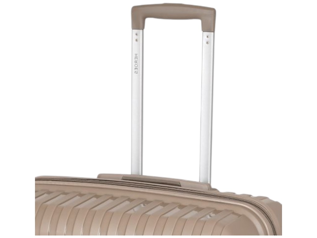 Чемодан с кодовым замком, полипропилен, металл, 20/24/28 дюймов, цвет бежевый (цена за набор 3шт)