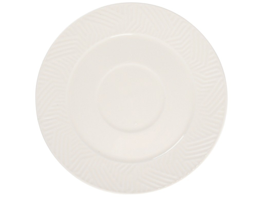 Набор кофейный Prism, фарфор, 250мл, цвет белый (цена за набор 8пр)