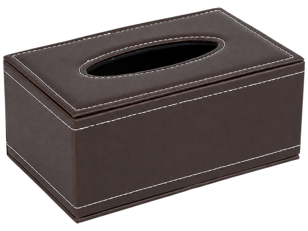 Диспенсер для серветок Black, дерево, PU, прямокутний, 12×20×9 см Диспенсер для серветок Black, дерево, PU, прямокутний, 12×20×9 см