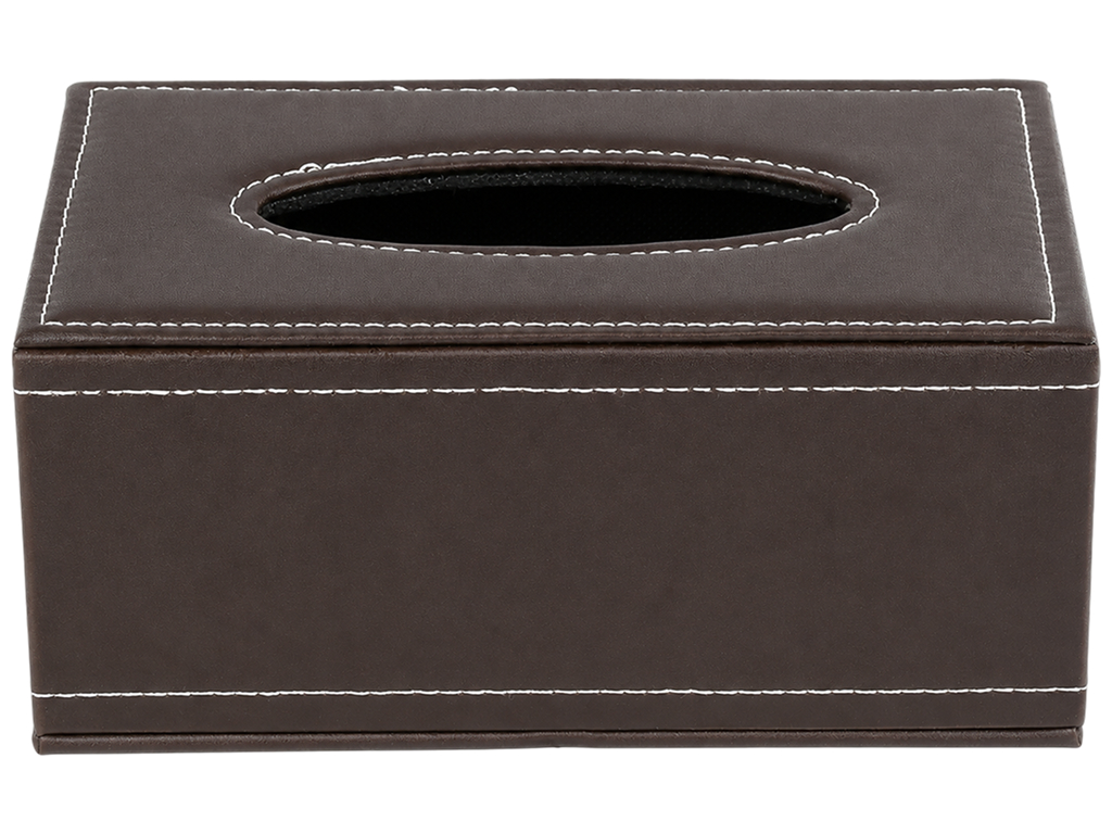 Диспенсер для серветок Black, дерево, PU, прямокутний, 12×20×9 см