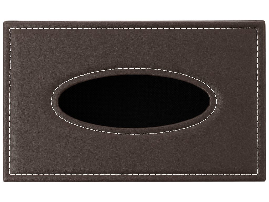 Диспенсер для серветок Black, дерево, PU, прямокутний, 12×20×9 см