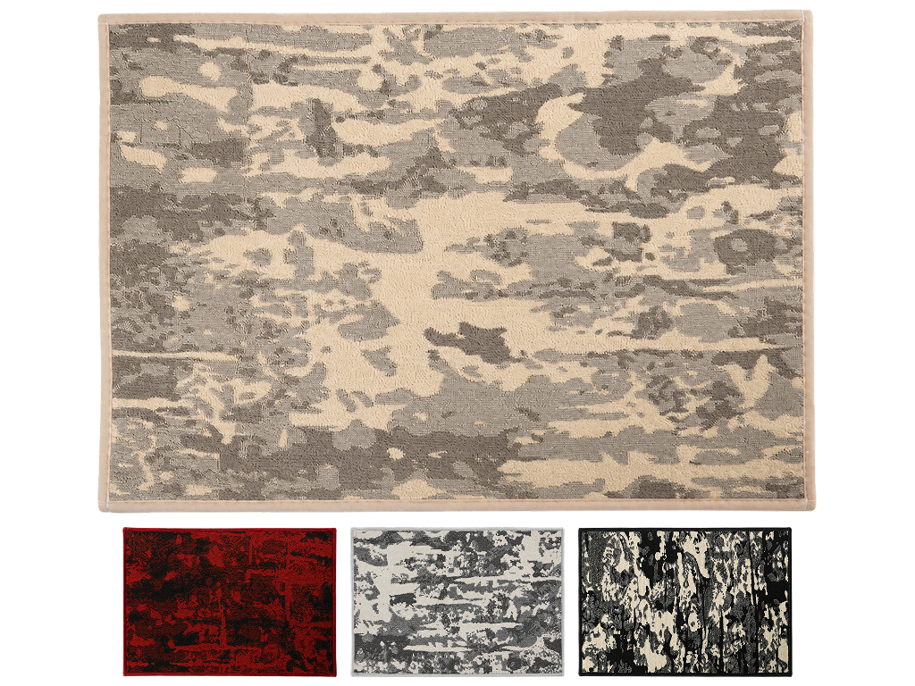 Коврик для пола Fade, полиэстер-резина, абстрактный узор, 40×60 см, 4 дизайна (цена за 1шт)
