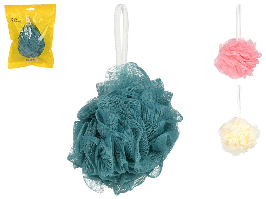 Мочалка-бант, полиэтилен, 17×23см (цена за 1шт)