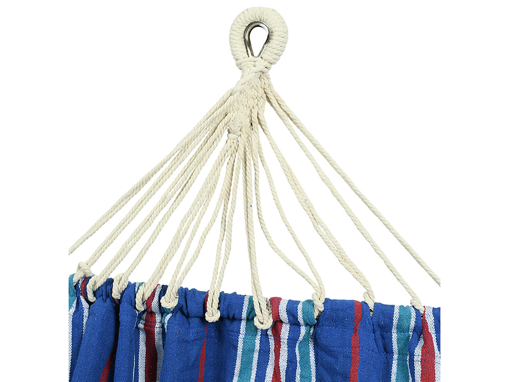 Гамак, бавовна, льон, 100×285см, колір синій