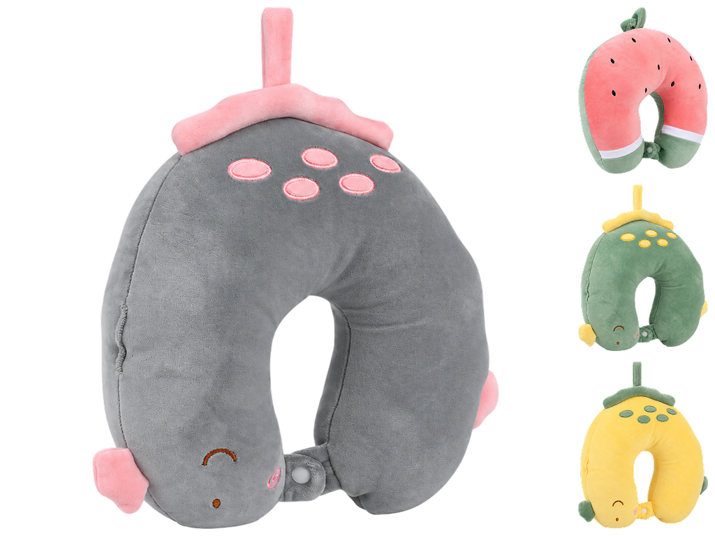 Подушка-подкова ортопедическая дорожная под шею Cutie, полиэстер, 30×27 см, 4 дизайна (цена за 1шт) Подушка-подкова ортопедическая дорожная под шею Cutie, полиэстер, 30×27 см, 4 дизайна (цена за 1шт)