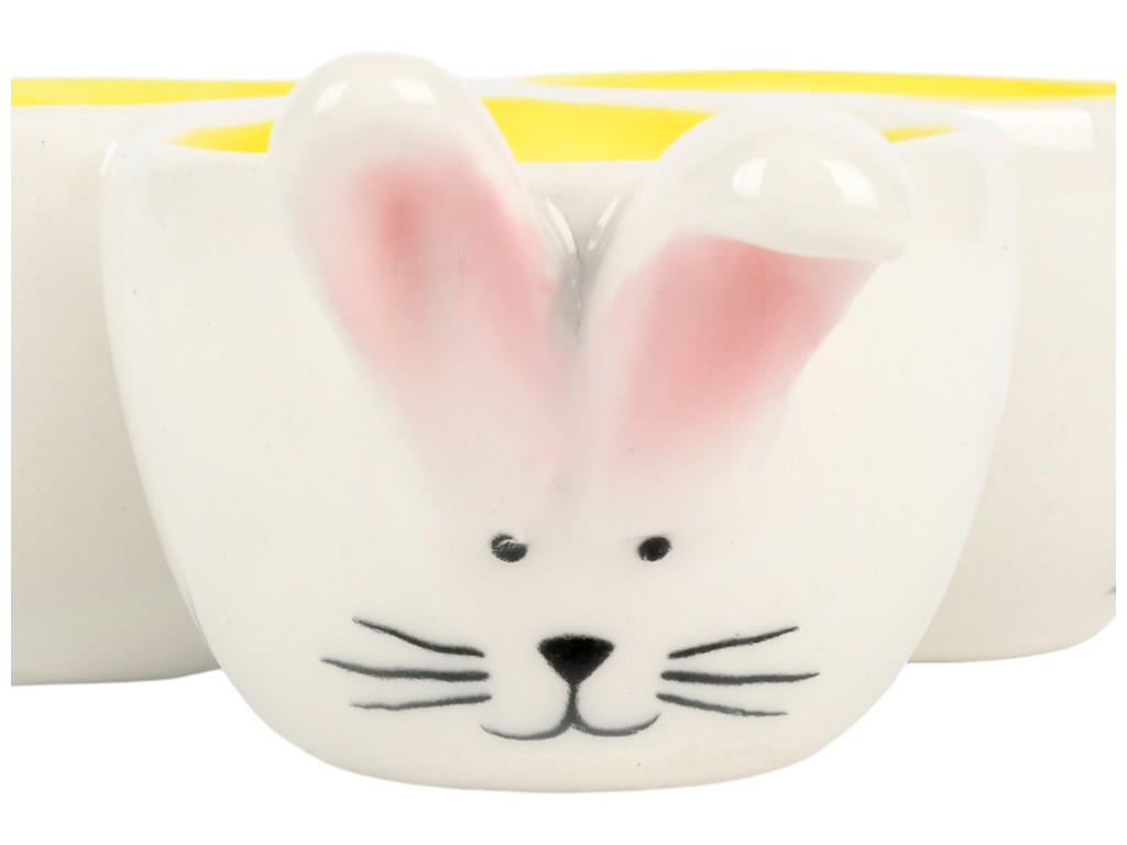 Підставка для яєць Easter, кераміка, 12х5см, 2 дизайни (ціна за 1шт)