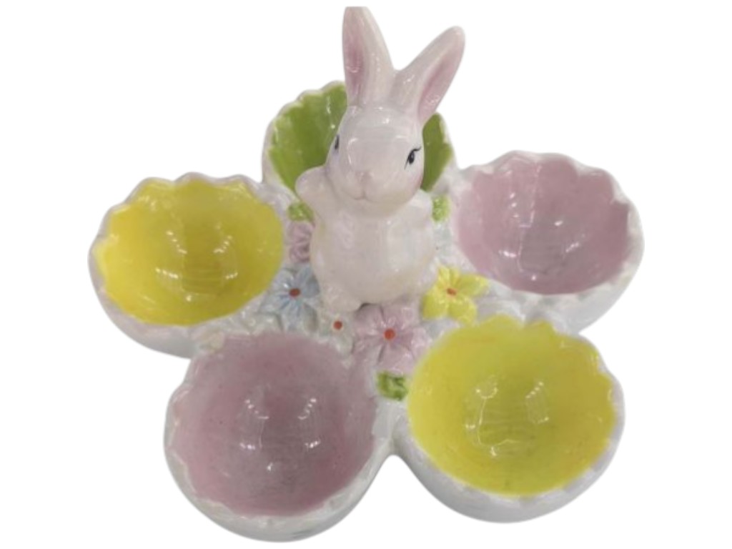 Подставка для яиц Blooming Egg, керамика, 14х10см, цвет белый