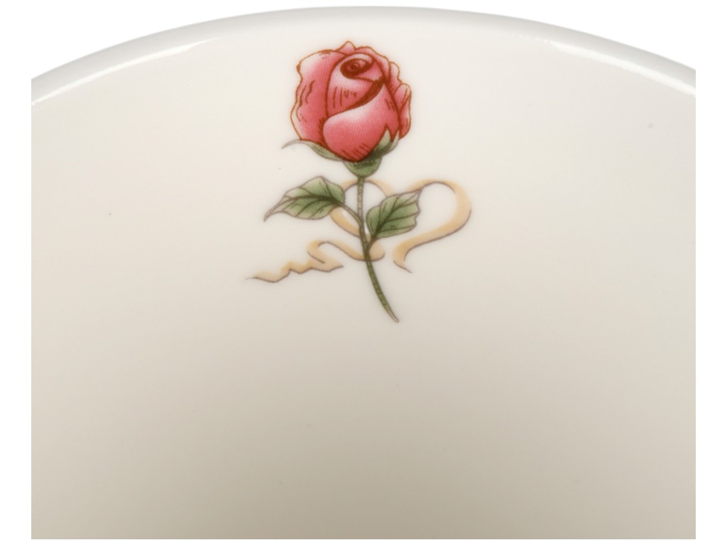 Набор чашек Royal Rose, фарфор, 340мл, цвет белый с рисунком (цена за набор 2шт)