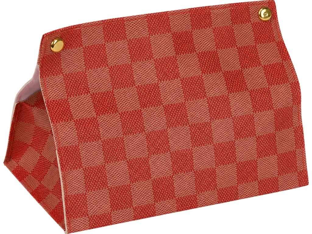 Диспенсер для серветок, PU, клітинчастий дизайн, 19×11×14 см, 7 дизайнів (ціна за 1шт)