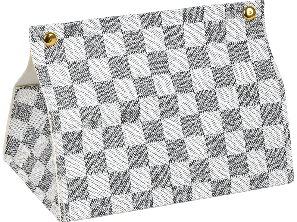 Диспенсер для серветок, PU, клітинчастий дизайн, 19×11×14 см, 7 дизайнів (ціна за 1шт)