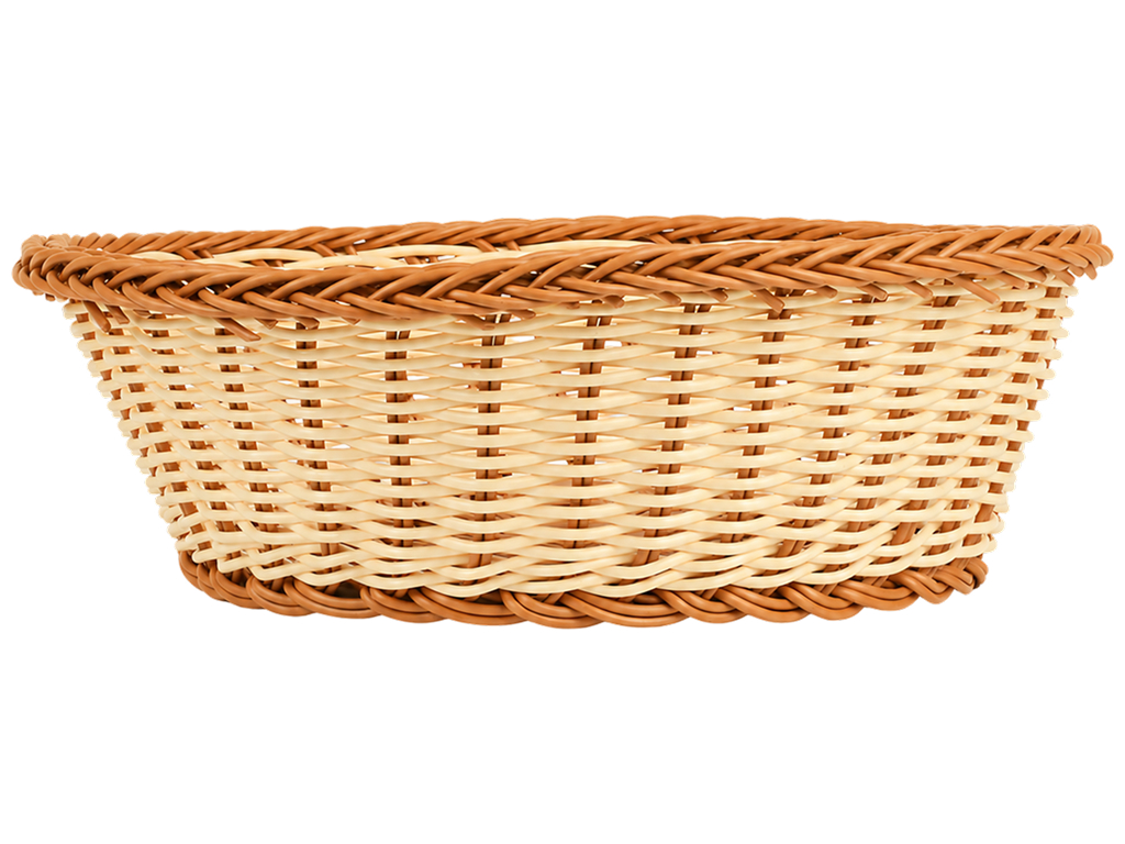 Кошик плетений Home warmth, поліротанг, круглий, 21 см