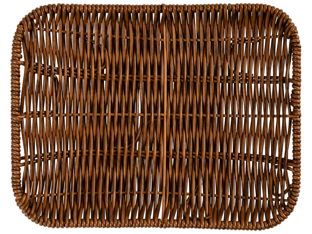 Кошик плетений Nature’s Touch, поліротанг, прямокутний, 30×25 см