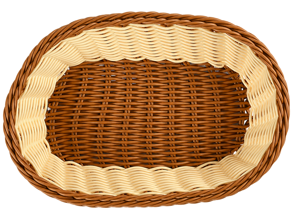 Кошик плетений Sunrise Basket, поліротанг, овальна форма, 29×23 см