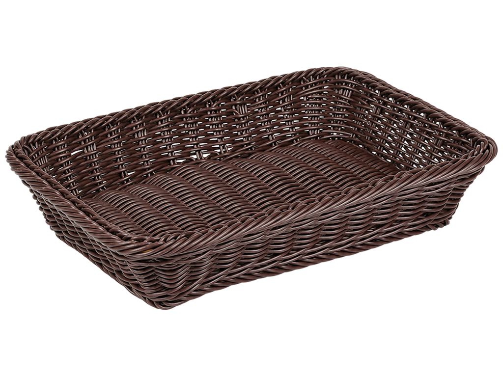 Кошик плетений Cozy Basket, поліротанг, прямокутний, 35×25×8 см