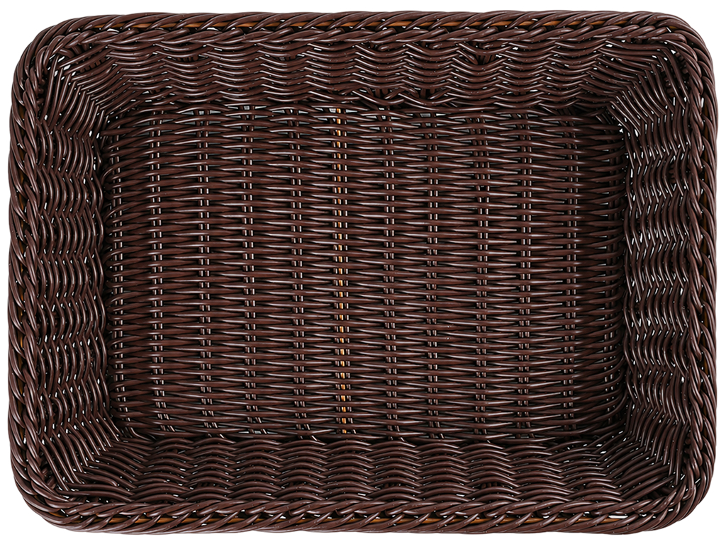 Кошик плетений Cozy Basket, поліротанг, прямокутний, 35×25×8 см