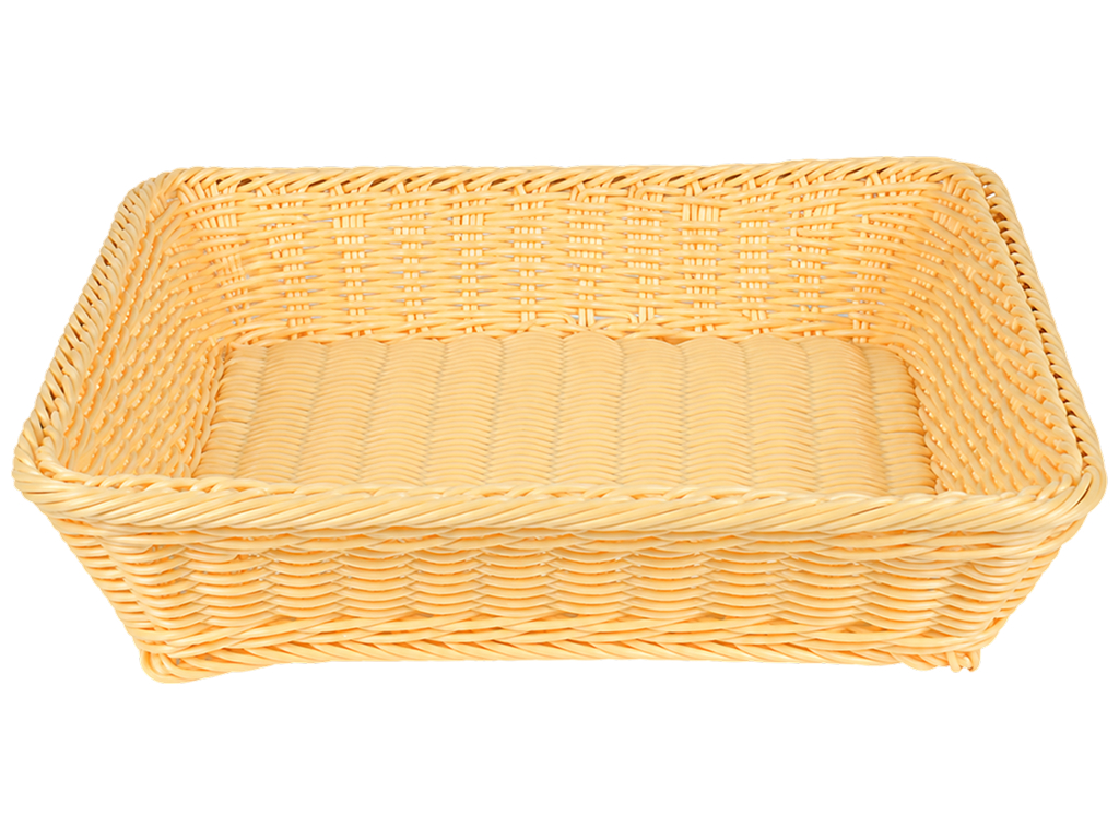 Кошик плетений Simple Weave, поліротанг, квадратний, 35×35 см