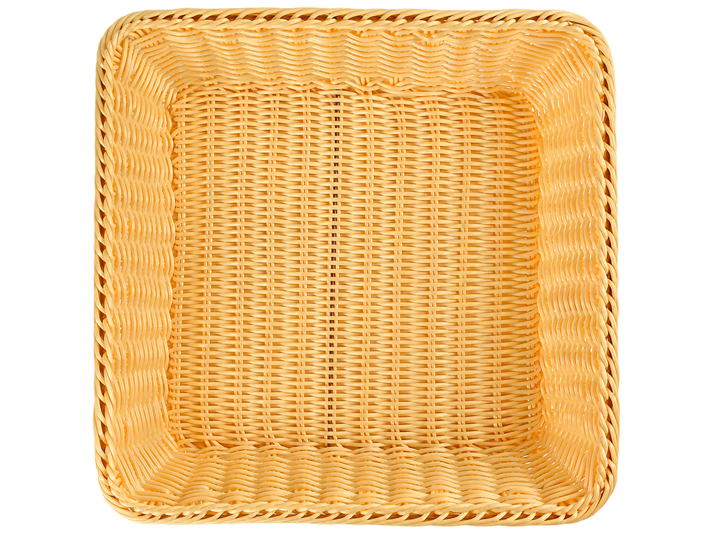 Кошик плетений Simple Weave, поліротанг, квадратний, 35×35 см