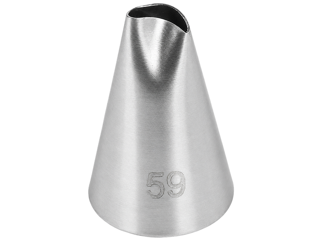 Насадка для кондитерського мішка Листок №59, нержавіюча сталь, 3,5×1 см (ціна за 1шт)