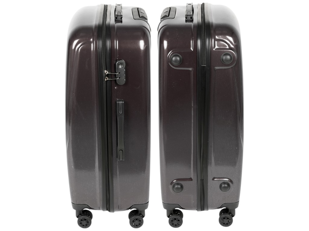 Набор чемоданов, с кодовым замком, поликарбонат, металл, 20/24/28 дюймов, цвет шоколад (цена за 3шт)