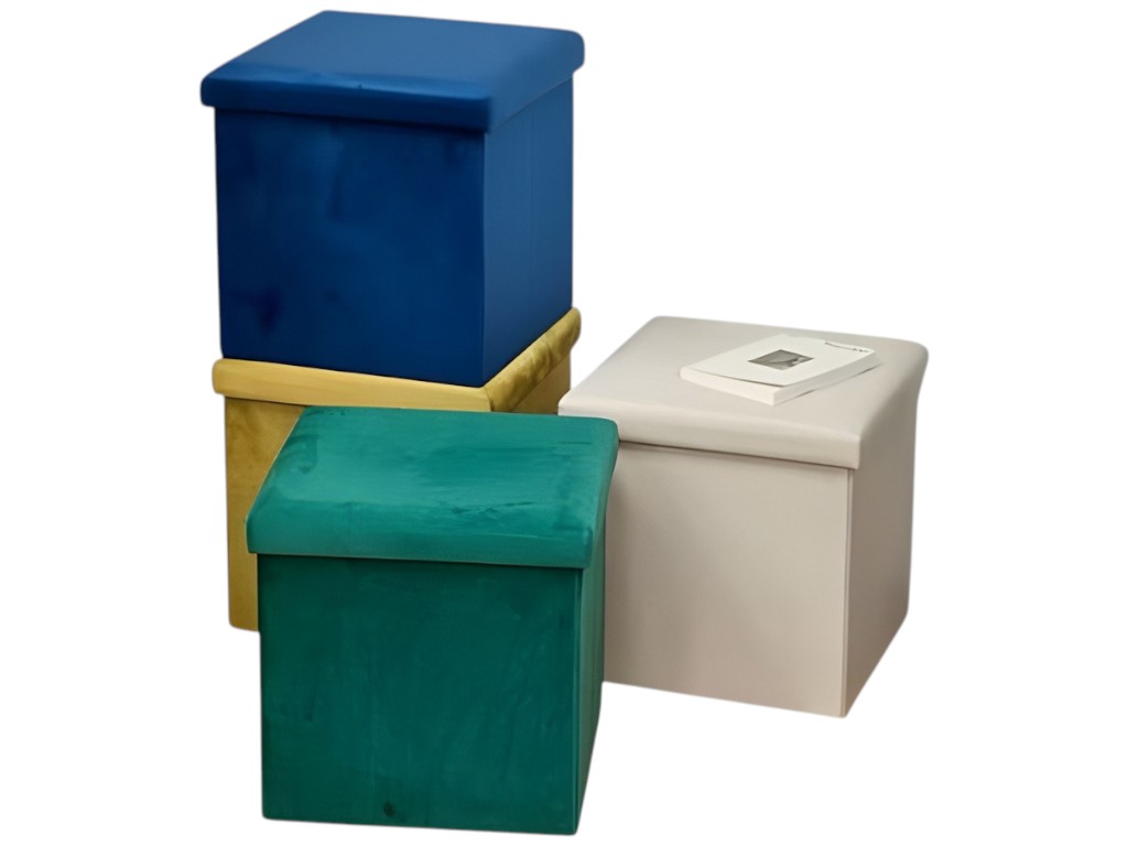 Тумба-пуф раскладной, полиэстер, котон, 35×35×37см (цена за 1шт)