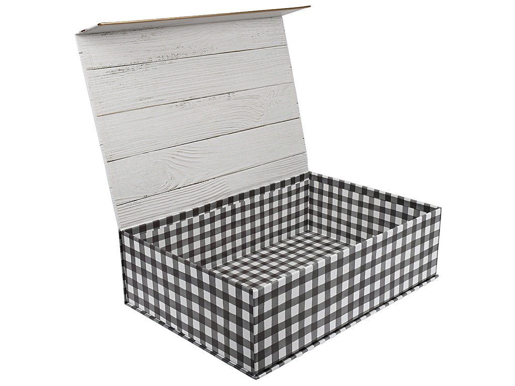 Коробка для хранения, картон, 38×35,5×18,5см (цена за набор 3шт)