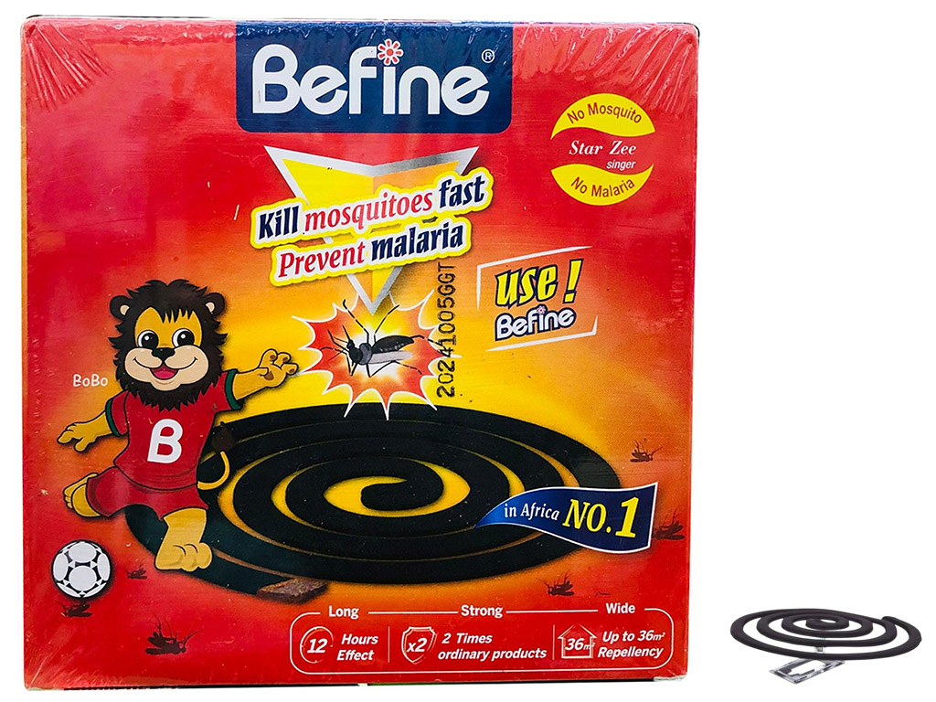 Спираль от комаров Befine, древесный уголь, 13,5×13,5×2см (цена за набор 10шт)