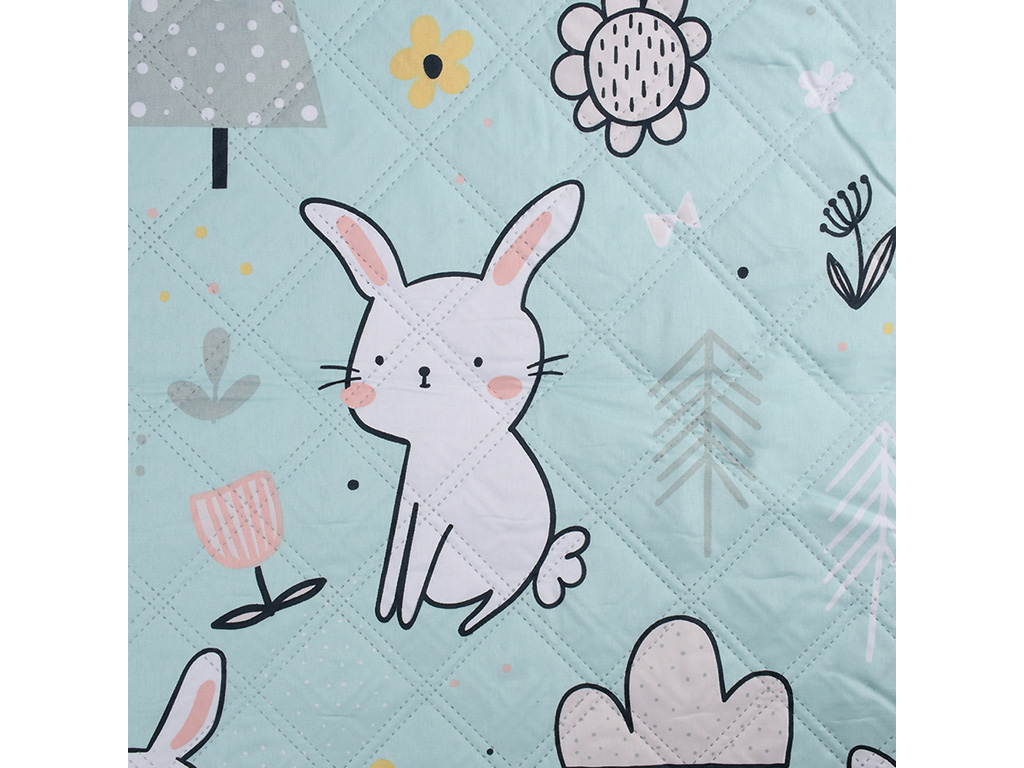 Подстилка для пикника, полиэстер, 2,0×2,0м, цвет голубой