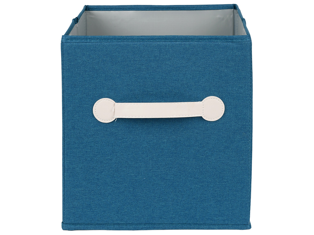 Коробка складная для хранения вещей, полиэстер,  картон, 26х26х28см (цена за 1шт)