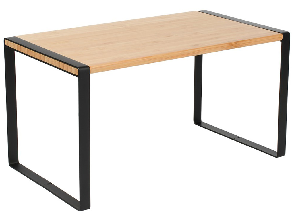 Полка-органайзер универсальная, металл, дерево, 33×16,5×13,5/33×17,5×15,5/33×18,5×18см (цена за 3шт)