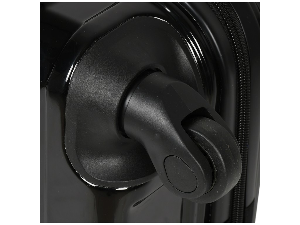 Чемодан, с кодовым замком, поликарбонат, металл, 20 дюймов, цвет черный