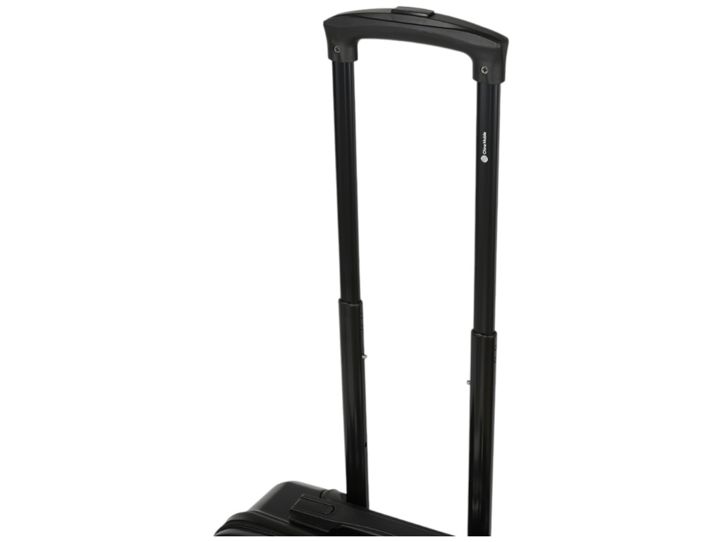 Чемодан, с кодовым замком, поликарбонат, металл, 20 дюймов, цвет черный