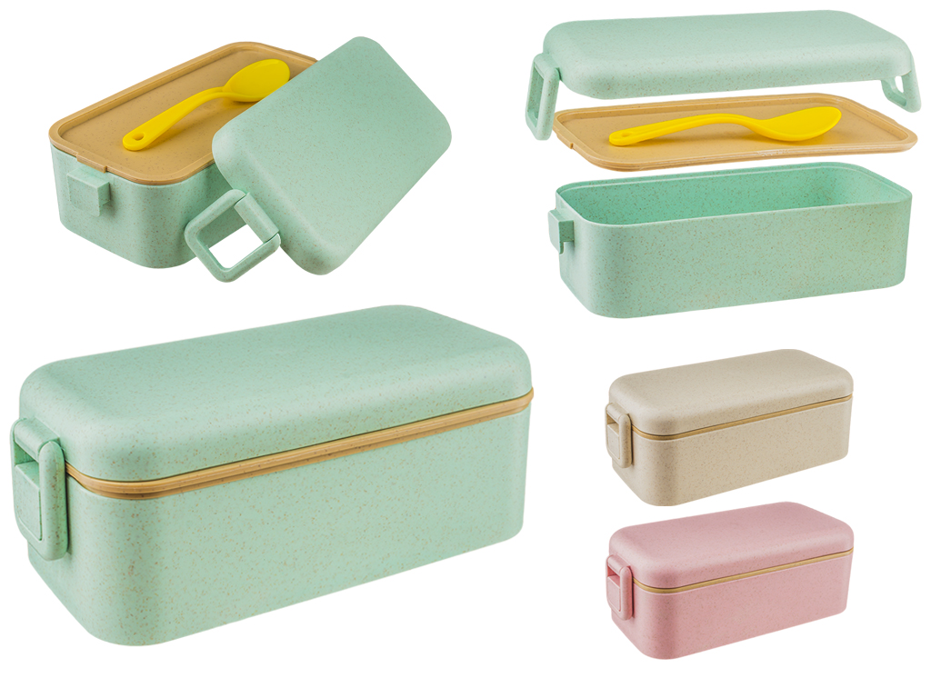 Ланч-бокс пластиковый 580мл (цвета ассорти)