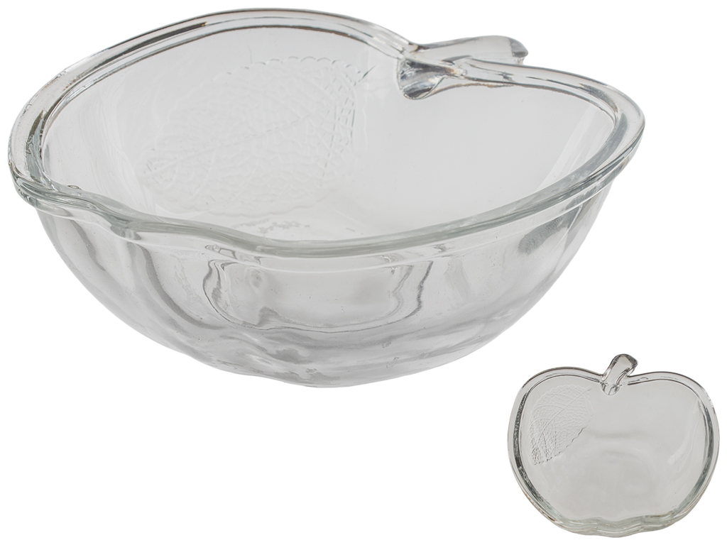 Салатник стеклянный "Яблочко" 13х12х4,5см