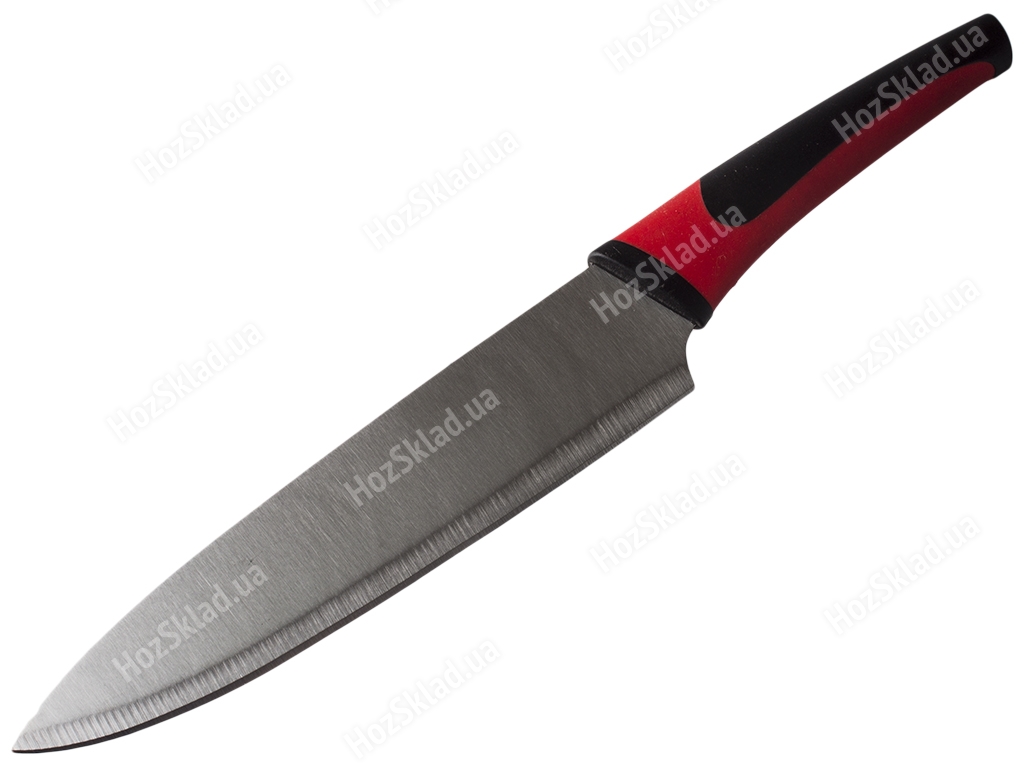 Нож кухонный Black-Red нержавеющая сталь 31см