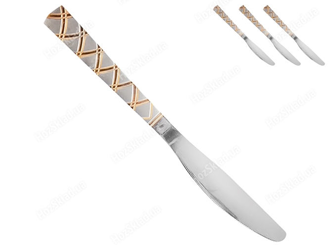 Нож столовый SS Golden Stripe (цена за набор 3шт)