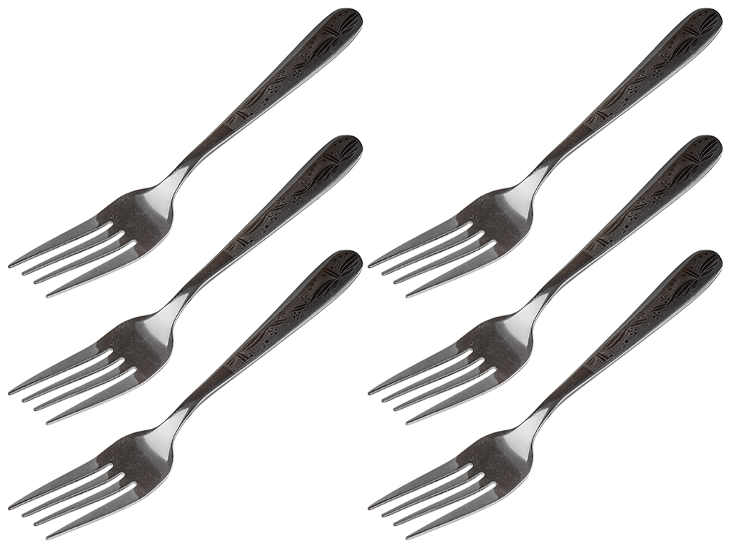 Вилки столовые Stenson "Tracery" нержавеющая сталь 2,7х0,1х19,5см (цена за набор 6шт)