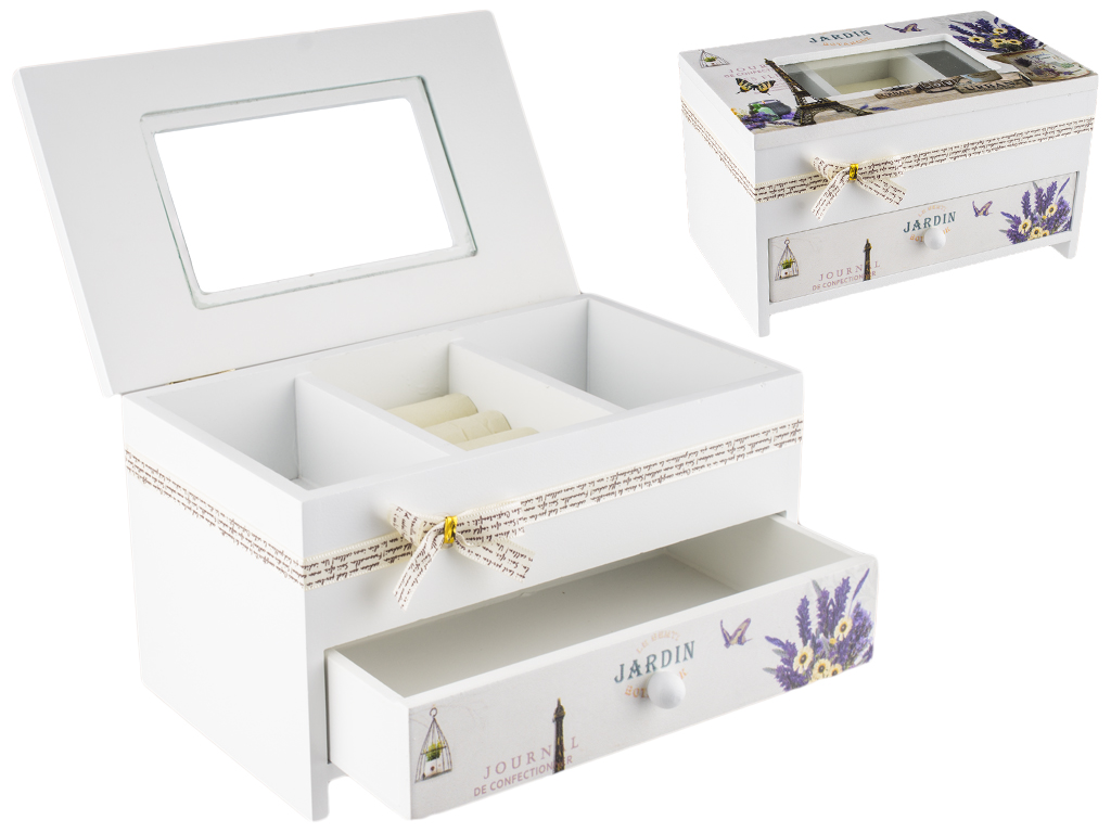 Шкатулка для прикрас "Jardin" МДФ 19,7х11,5х11,5см