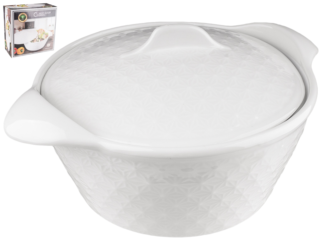 Форма для запекания керамическая с крышкой 28х22х9,5см, 1,5л