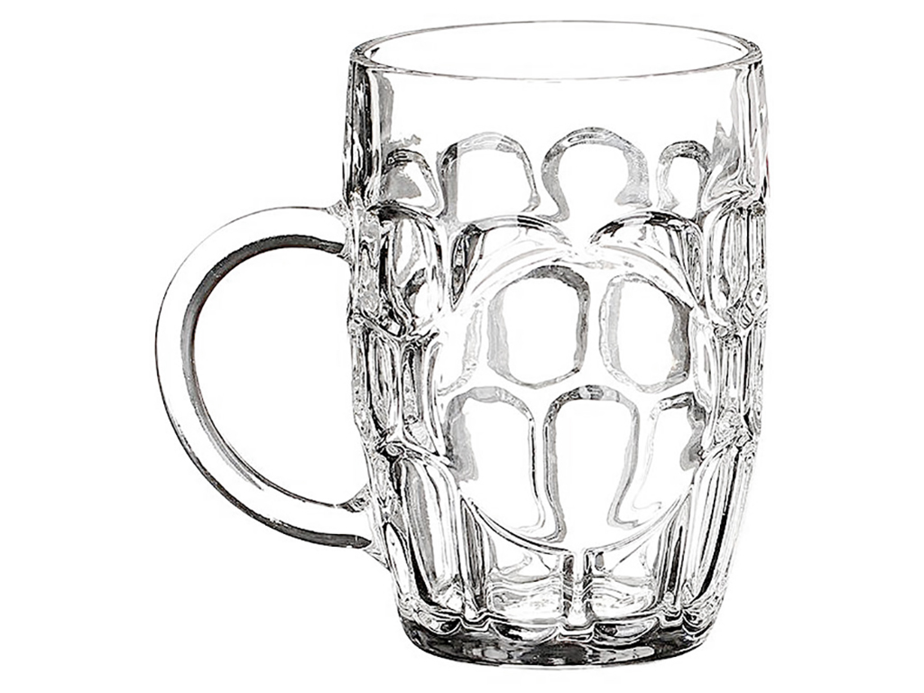 Бокал пивной с ручкой, 600мл (цена за 1шт)