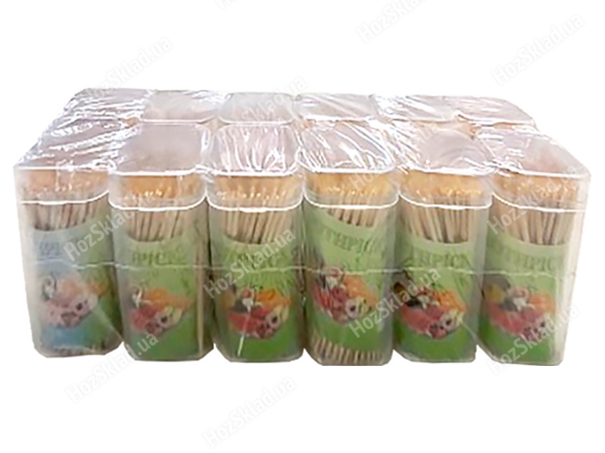 Зубочистки бамбуковые, 150шт (цена за тубус 1шт)