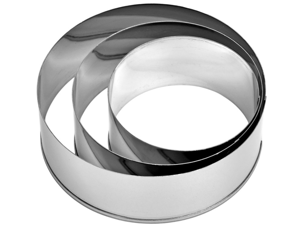 Формы для формирования салатов, гарниров, тортов Ring SS, 8/10/12см (цена за набор 3шт)