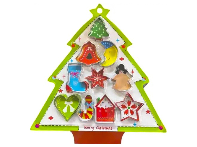 Формочки фігурні для печива Merry Christmas (ціна за набір 10шт)