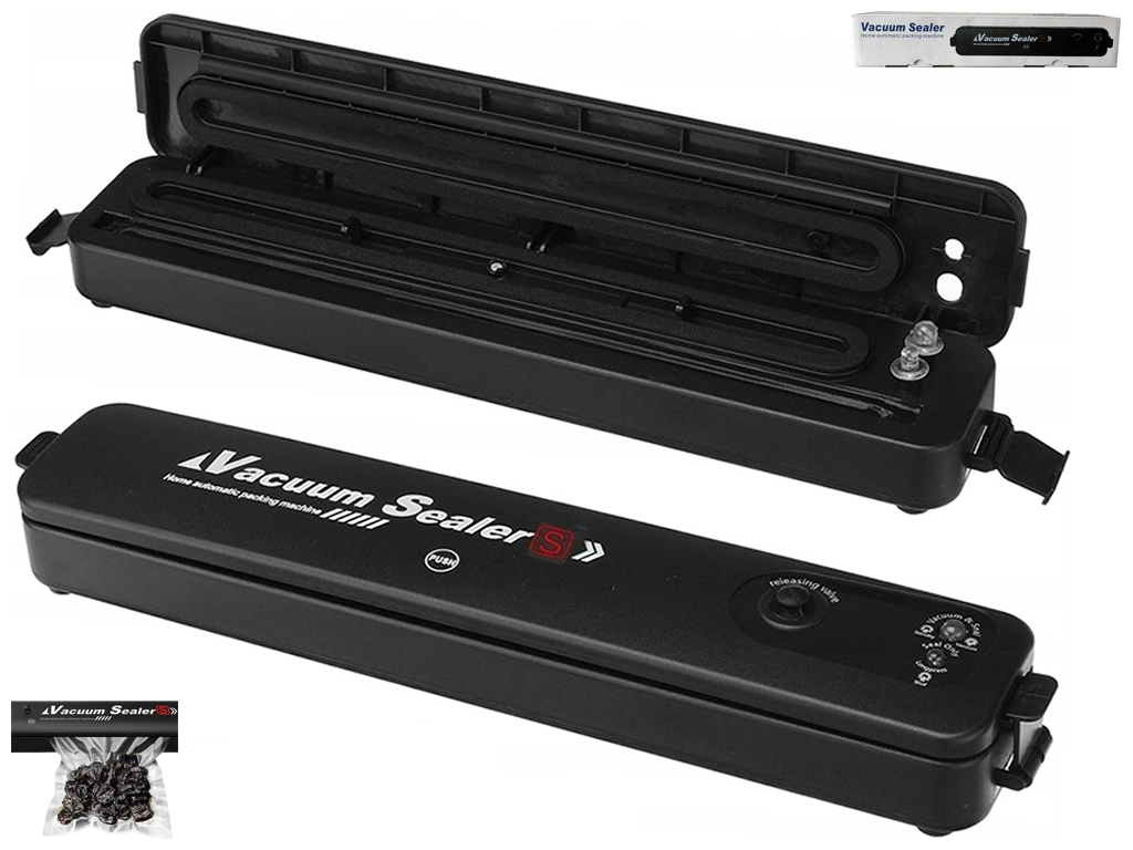 Вакуумный упаковщик для продуктов, 37,5х7,5х7,2см