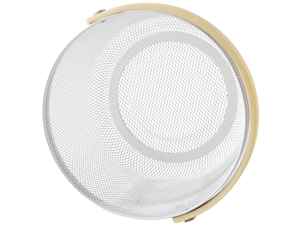 Корзина с ручкой, железо крашеное, дерево, 25,5×17,5см