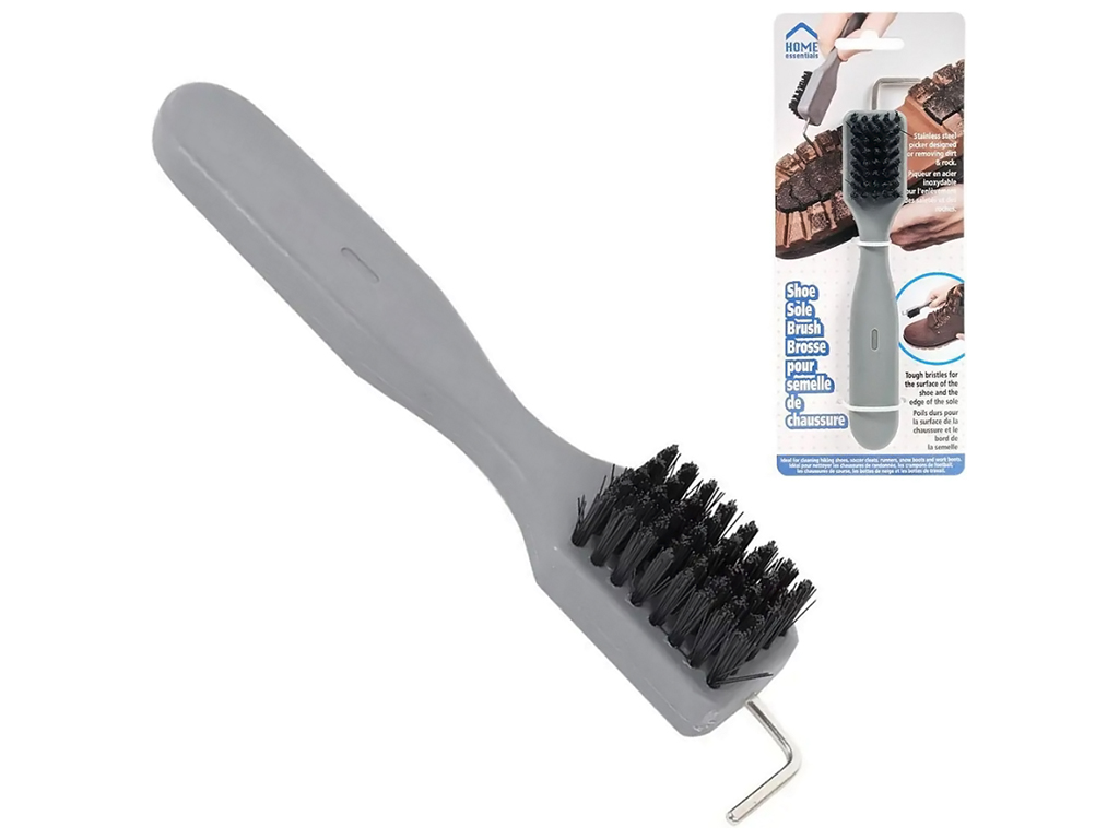 Щетка для обуви 2в1, 17x3см