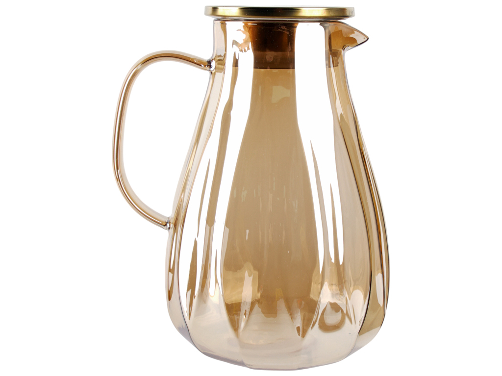 Графин стеклянный с крышкой, 1,8л